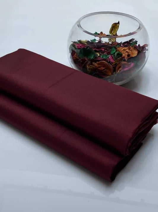 2 Piece Women's Un-stitched Cotton Silk Plain Suit