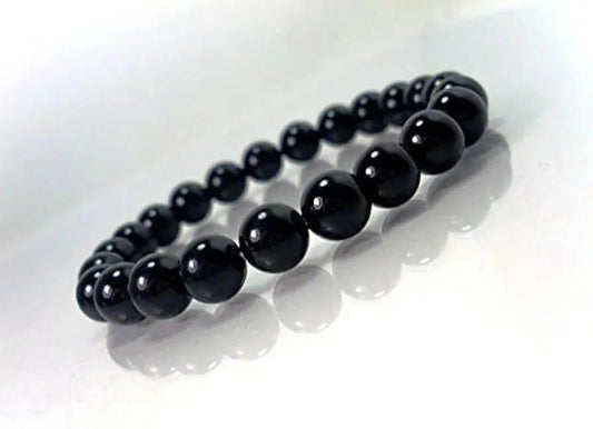 Classic Black Oynx Beaded Bracelet