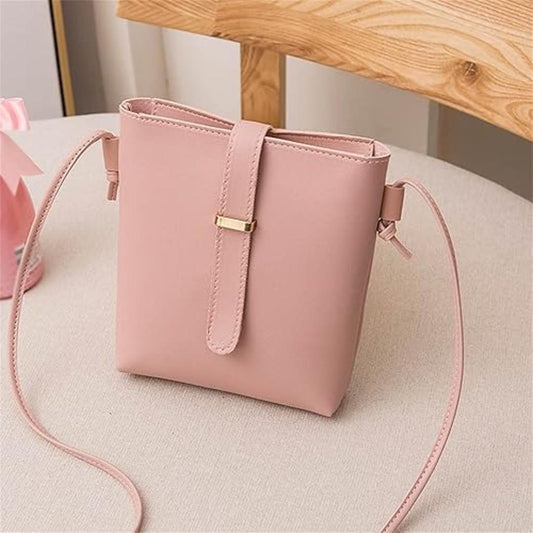Blush Pink Minimalist Crossbody Bag