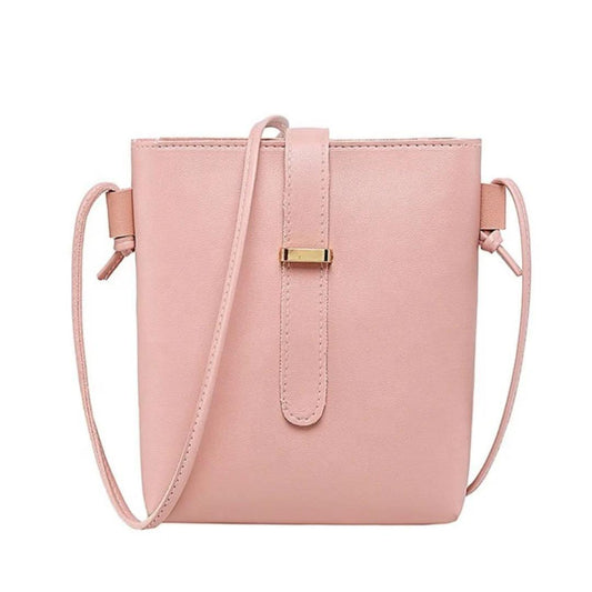Blush Pink Minimalist Crossbody Bag